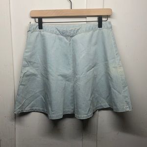 TopShop chambray skater skirt